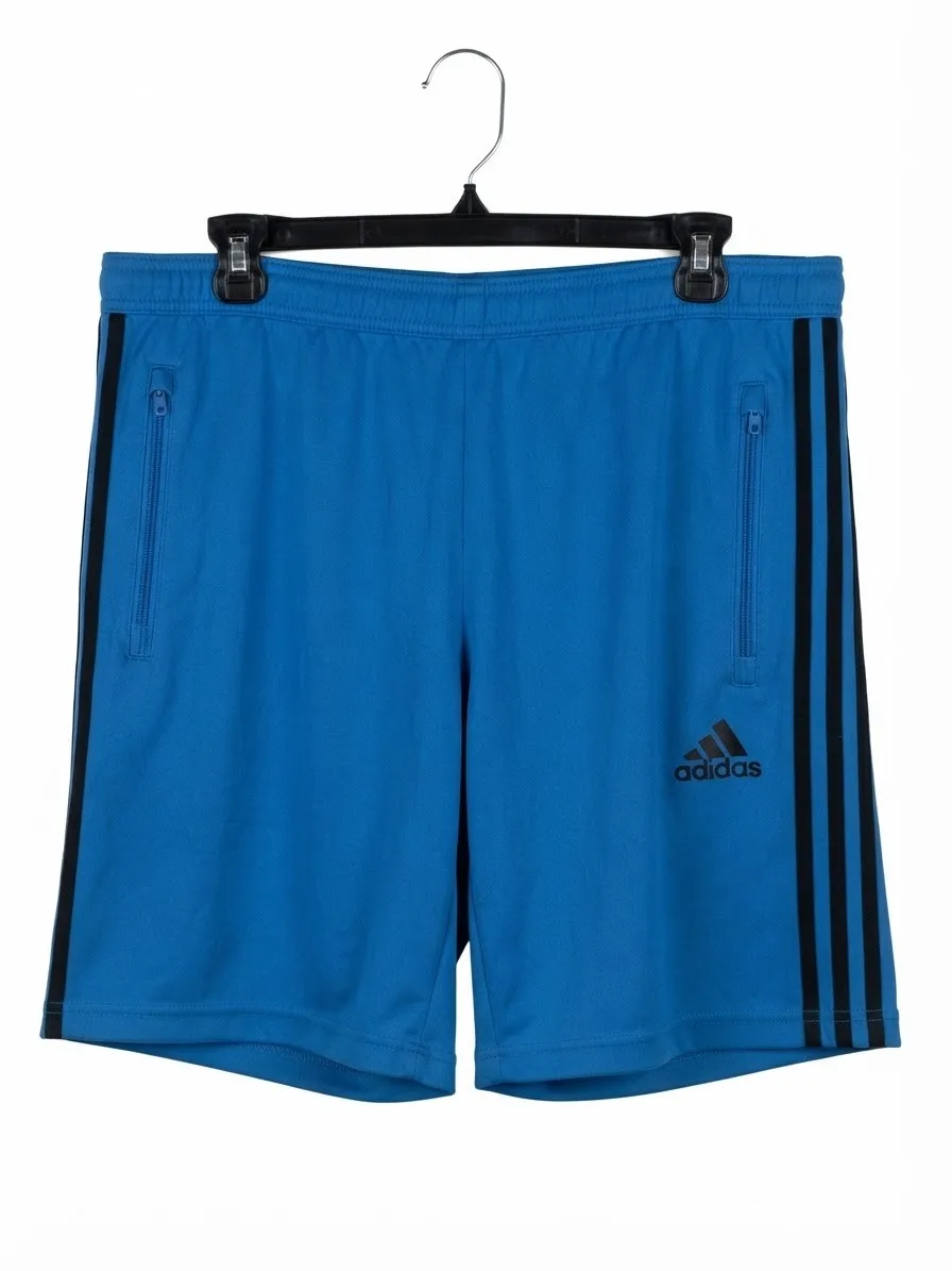 Adidas Short Azul Rey/ Franjas Negras Talla Xl