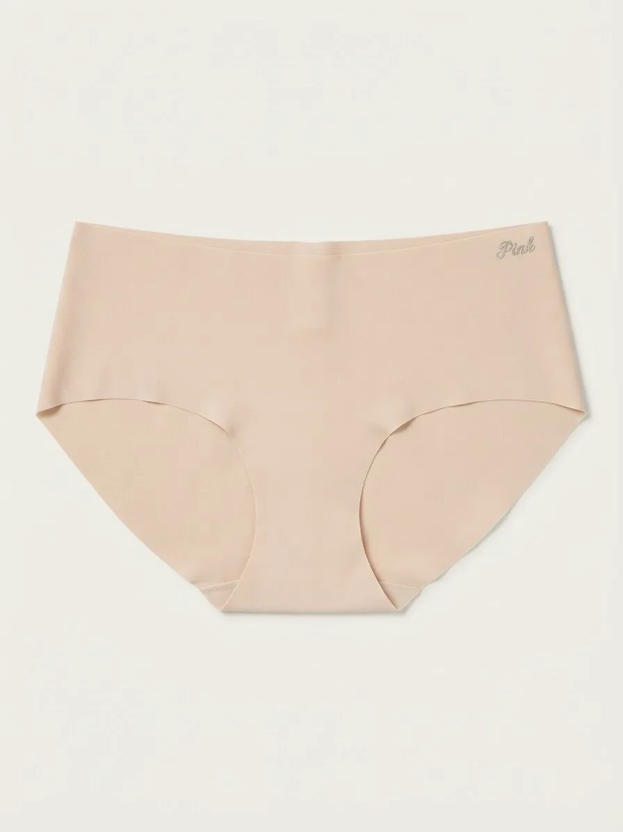 Braga Tipo Hipster de Corte Láser con Logo de Strass - Nude Pink