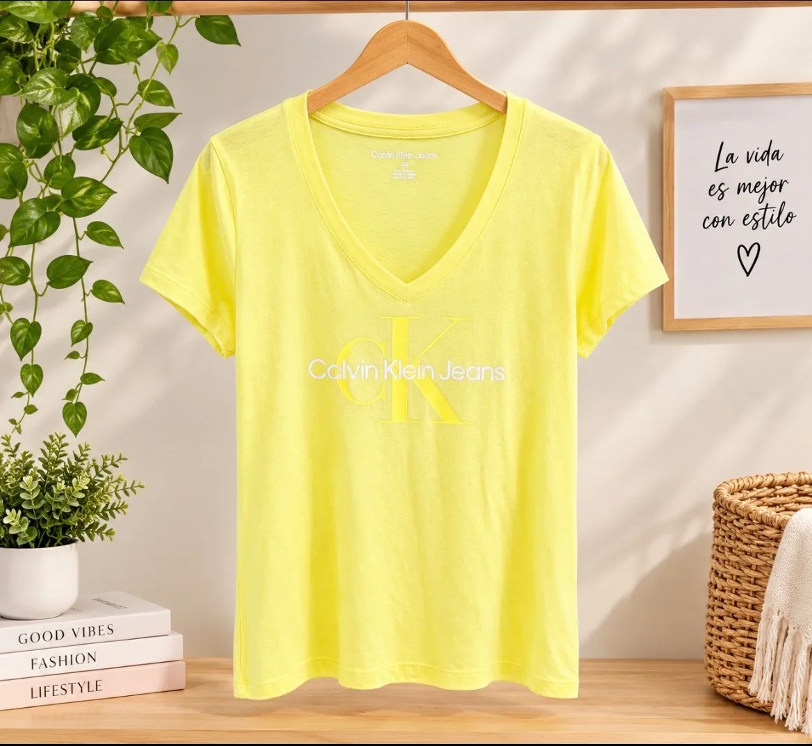 Calvin Klein Jeans Color Amarillo Brillante Talla L/G