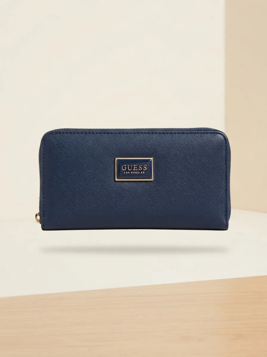 Cartera Larga con Cremallera Integral de La Marca Guess, Modelo 'Los Angeles'.