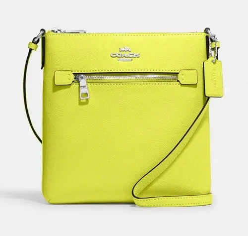 Coach Mini Rowan File Bag Amarilla