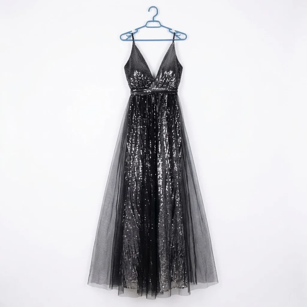 Entry Vestido Negro/Plata Talla L