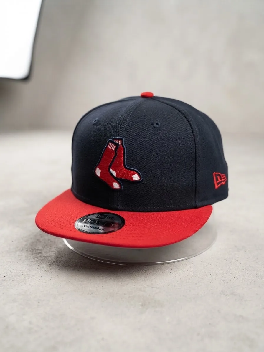 Gorra New Era 9Fifty Snapback - Boston Red Sox (Azul Marino / Rojo)
