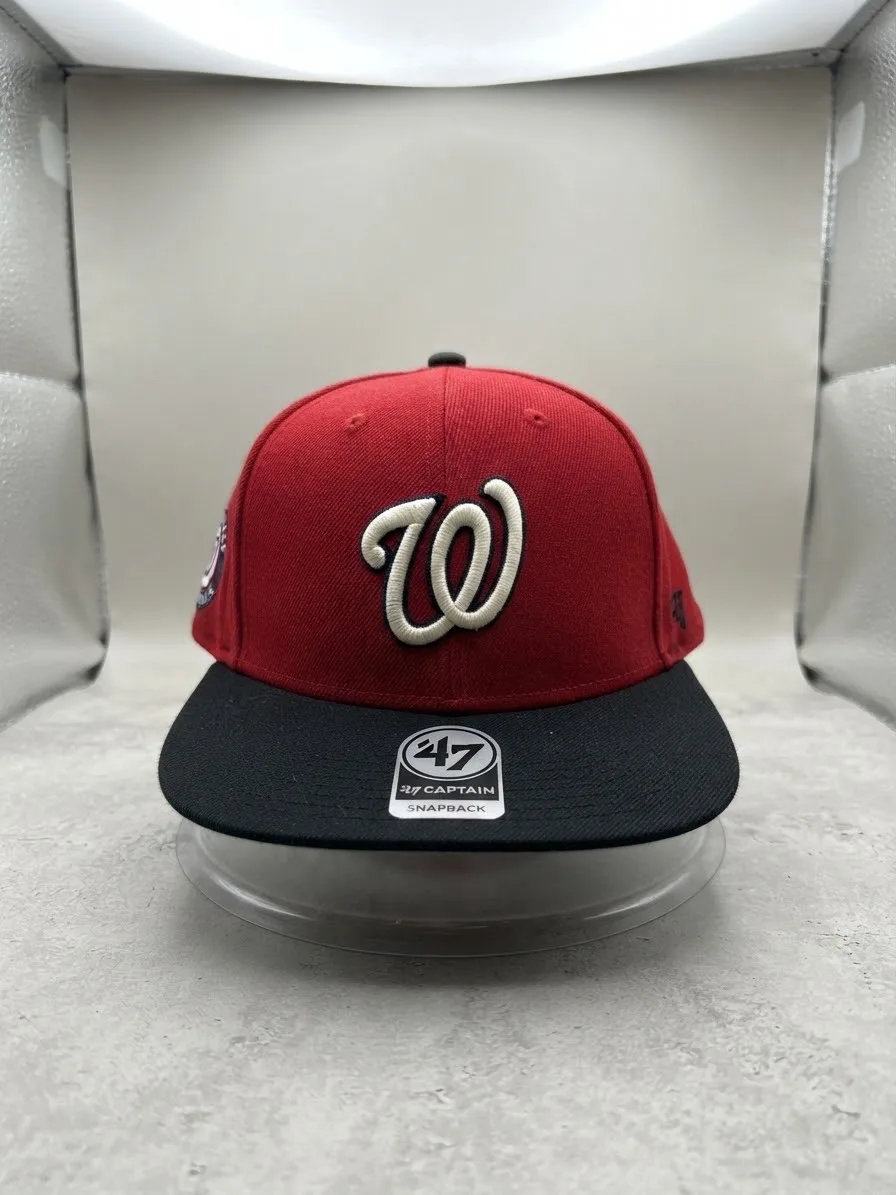 Gorra Snapback '47 Captain - Washington Nationals / Corona Roja y Visera Negra