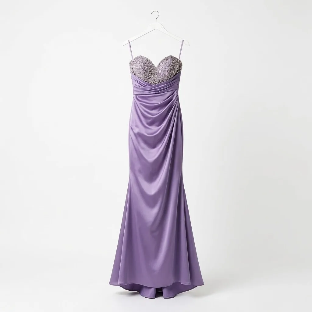 Happy Joe's Vestido Lila/ Piedreria Talla L
