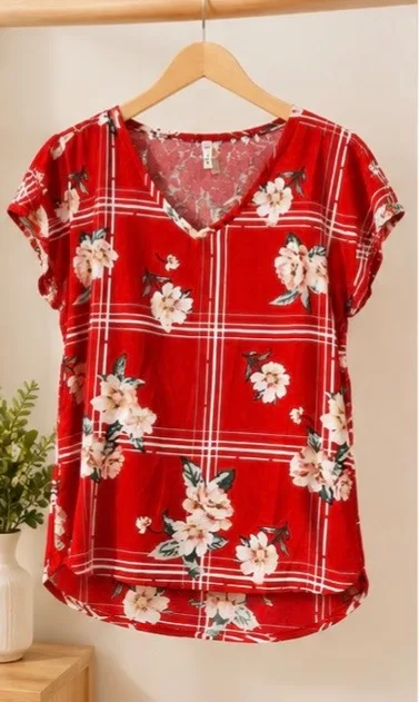Live 4 Truth Color Rojo/Floreada Talla M