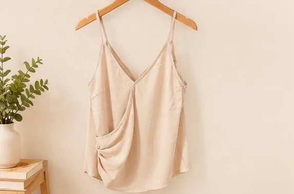Lulú White Color Beige Talla S