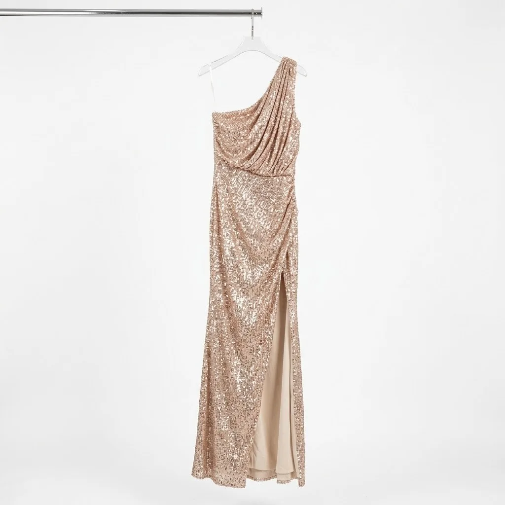 Luxxel Vestido Oro Rosado Talla M