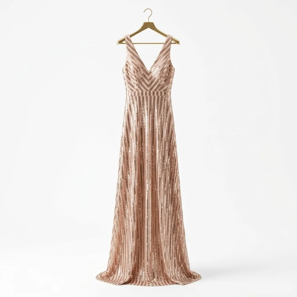 Maniju Vestido Oro Rosado Talla S