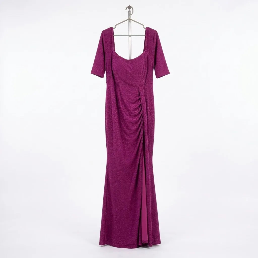 Maniju Vestido Purpura Brillante Talla 1Xl