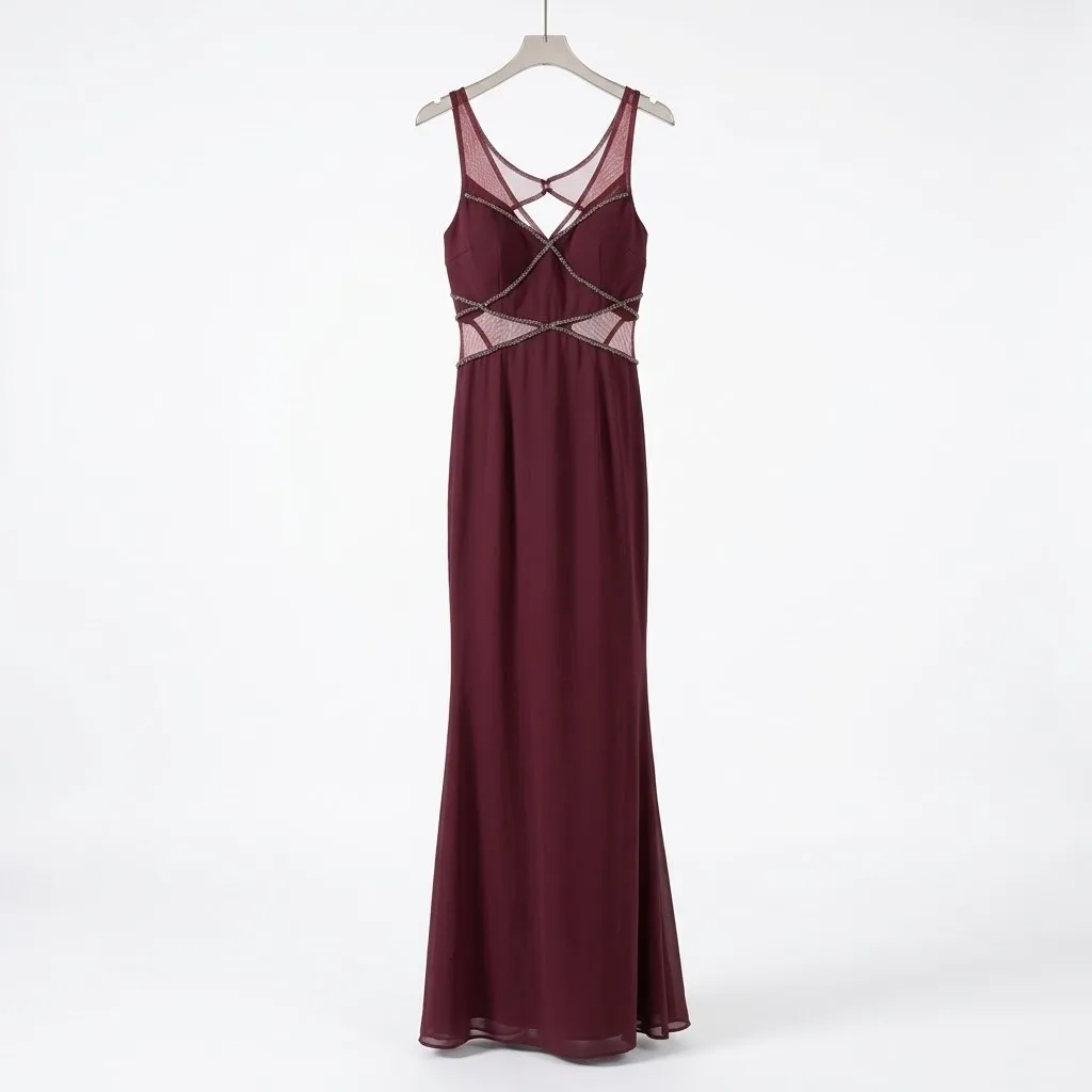 Minuet Vestido Vino Talla M
