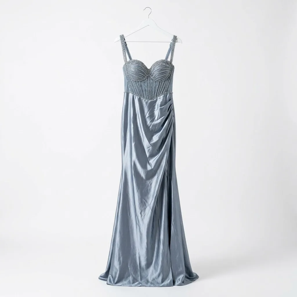Neslay Vestido Azul Cielo Talla 3Xl