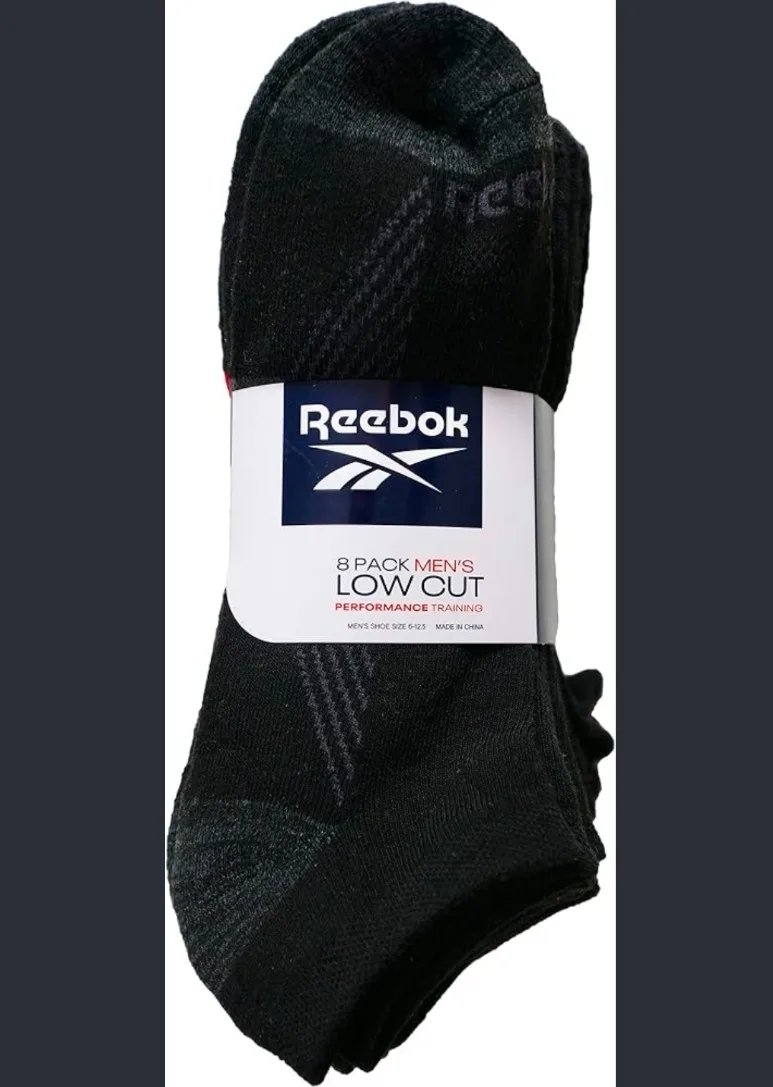 Paquete 8 Calcetines Reebok Negro