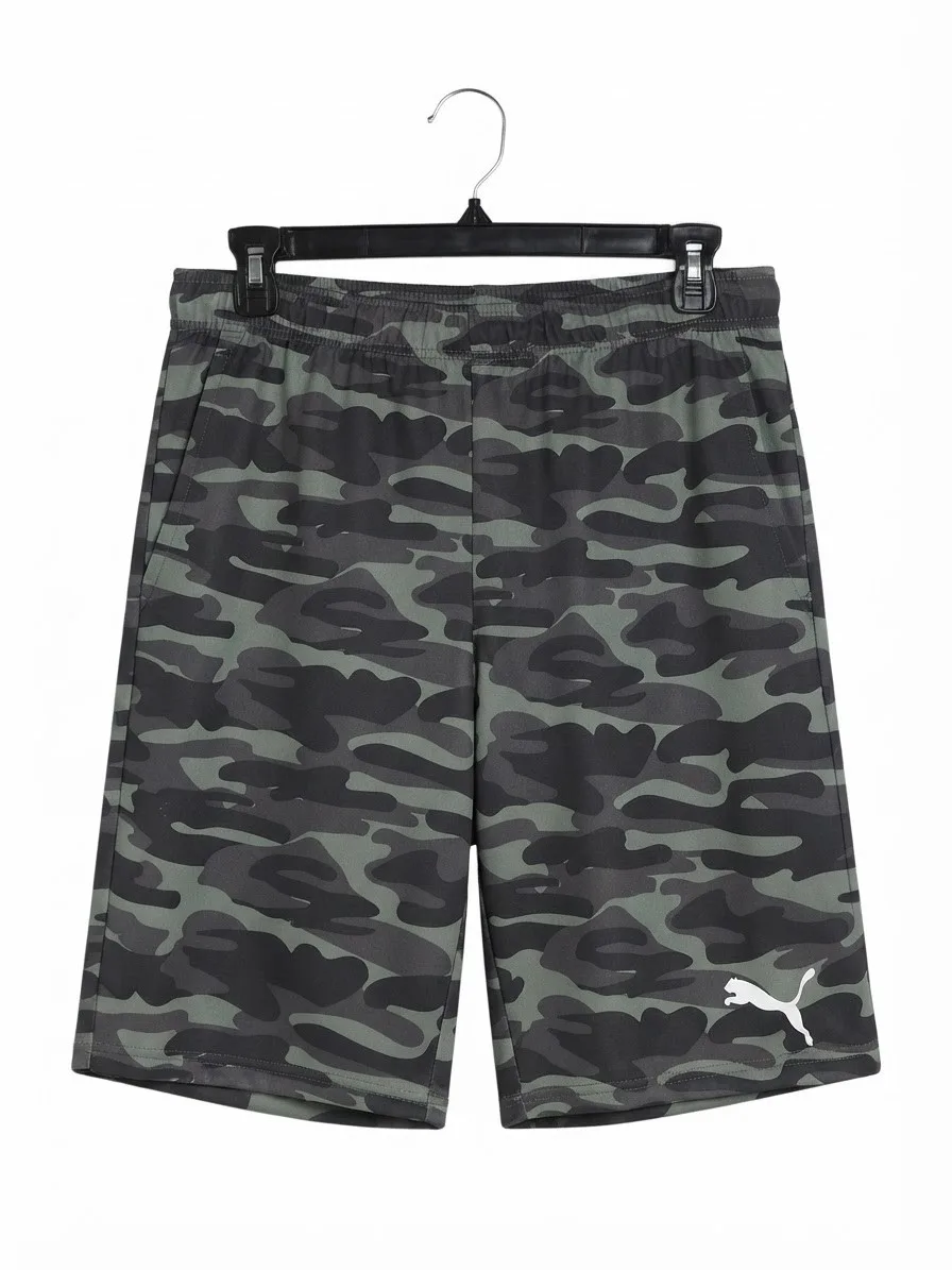 Puma Short con Clamufaje Negro/Gris Talla S
