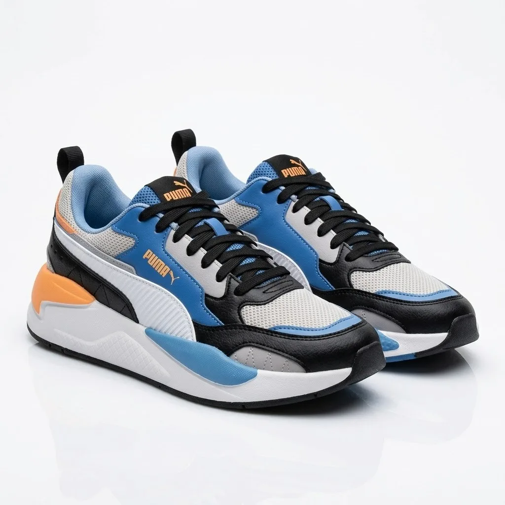 Puma Tenis Blanco/Azul/Naranja #28.5