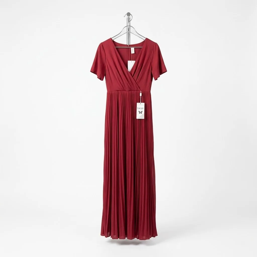 Ricarica Vestido Rojo Vino Talla M