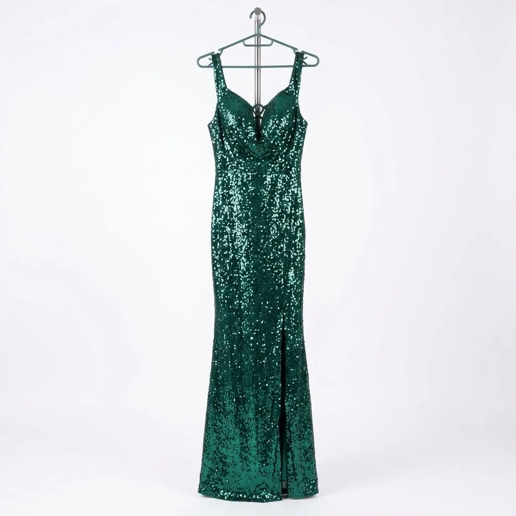 Ricarica Vestido Verde Esmeralda Talla L