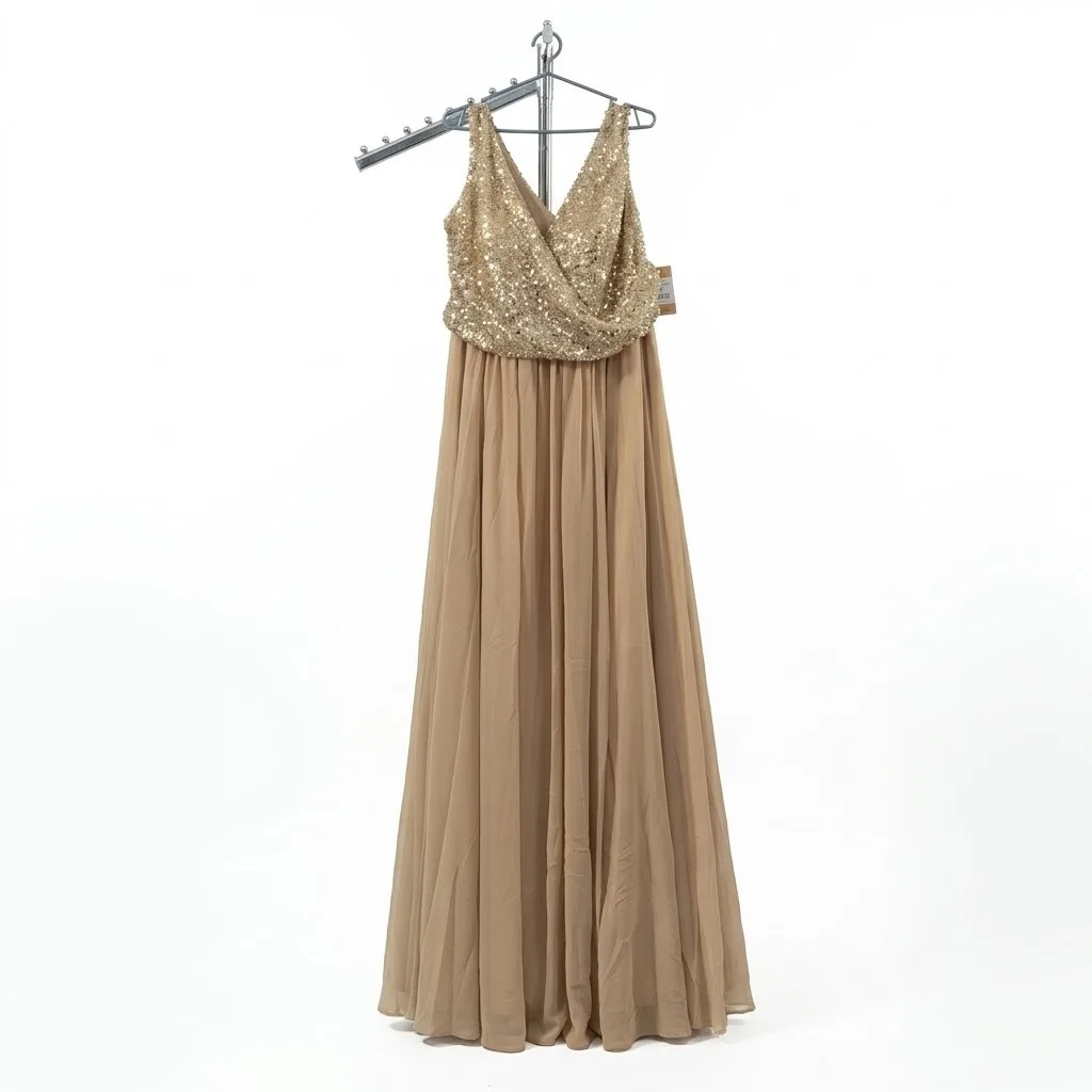 Rosemore Vestido Dorado Talla 1Xl