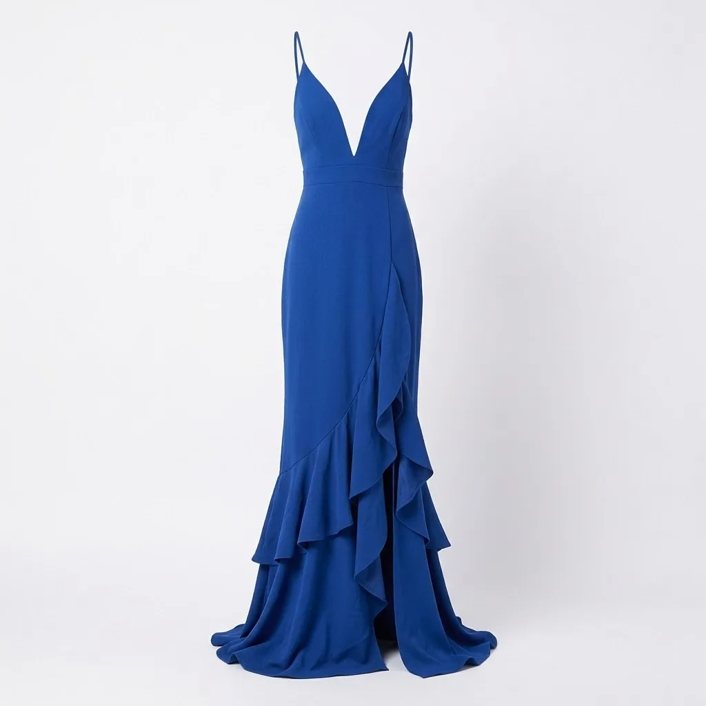 Symphony Vestido Azul Rey Talla L