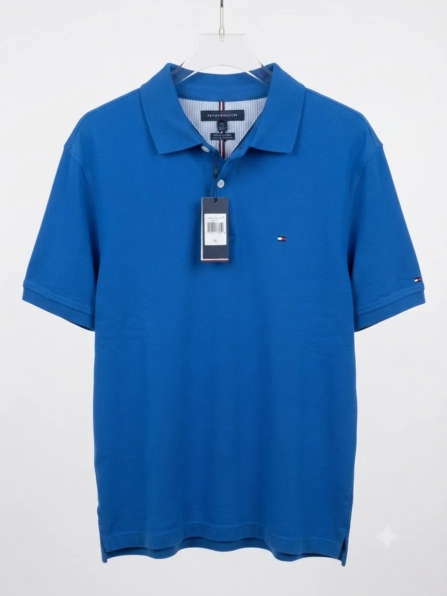 Tommy Hilfilger Playera Polo Azul Talla Xl