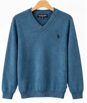 U.s Polo Assn Color Azul Cielo Jaspeado Talla M