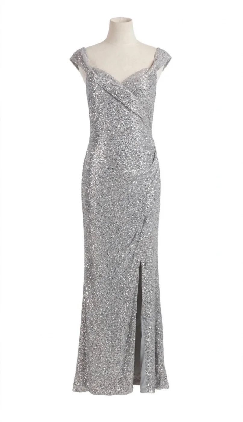 Vestido Color Plata (Ricarica) Talla 2X