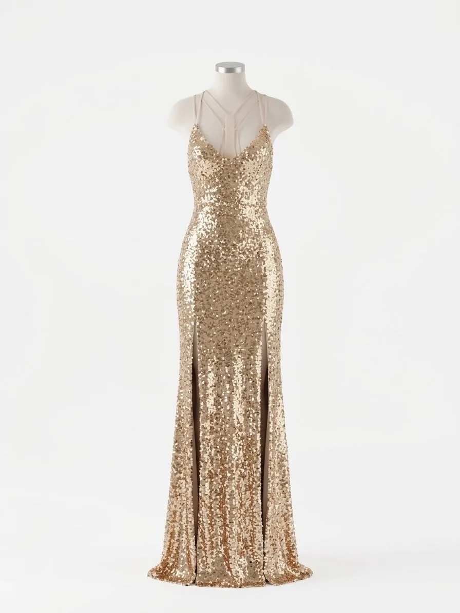 Vestido Dorado (Cefian) Talla L