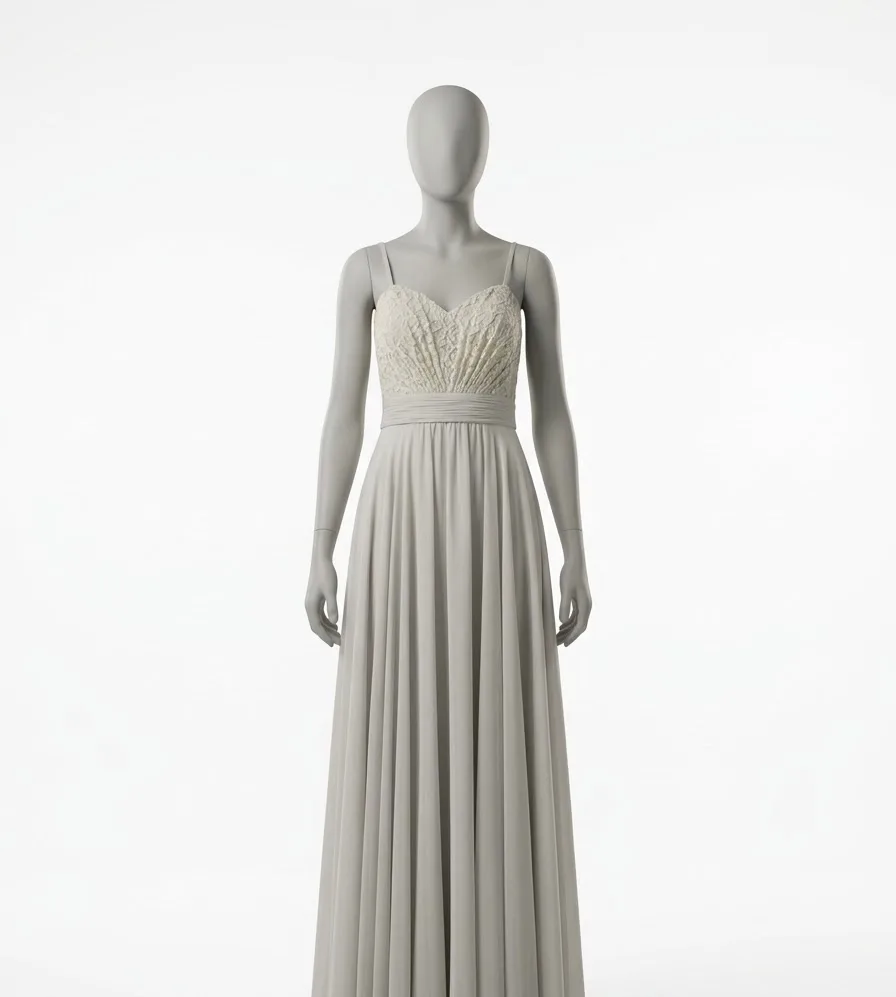 Vestido Gris (Cinderella) Talla S