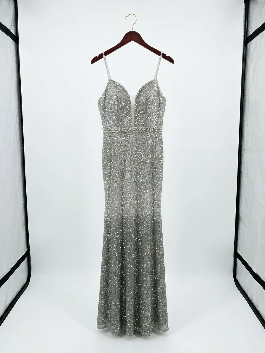 Vestido Plateado (Happy Joes) Talla 10
