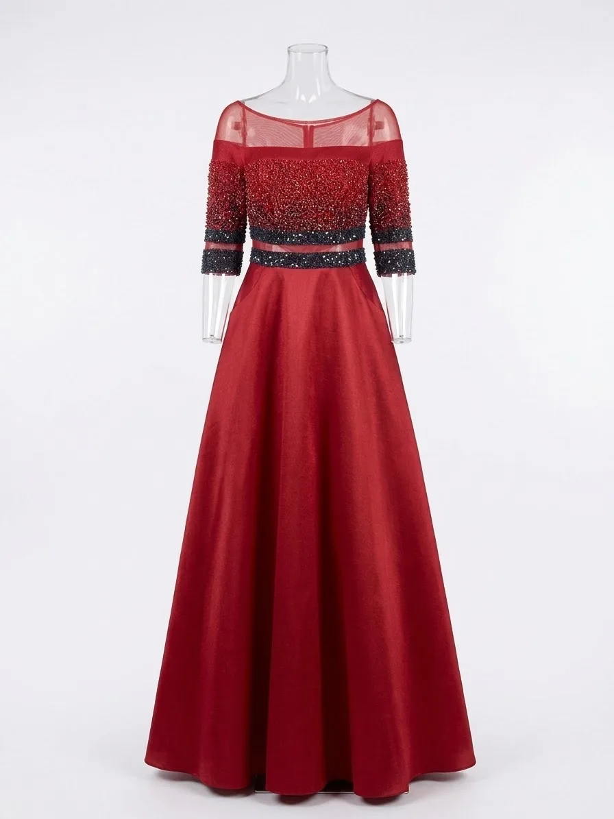 Vestido Rojo/Azul Mno (Granzellas) Talla S