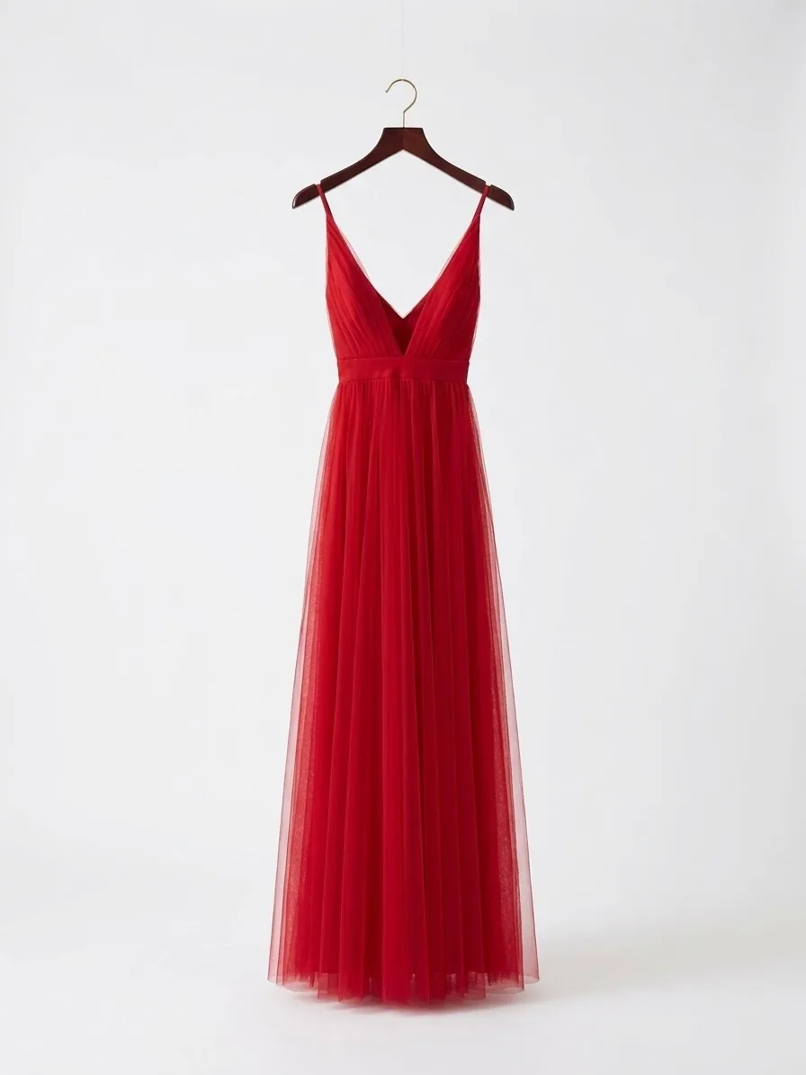 Vestido Rojo (Luxxel) Talla L