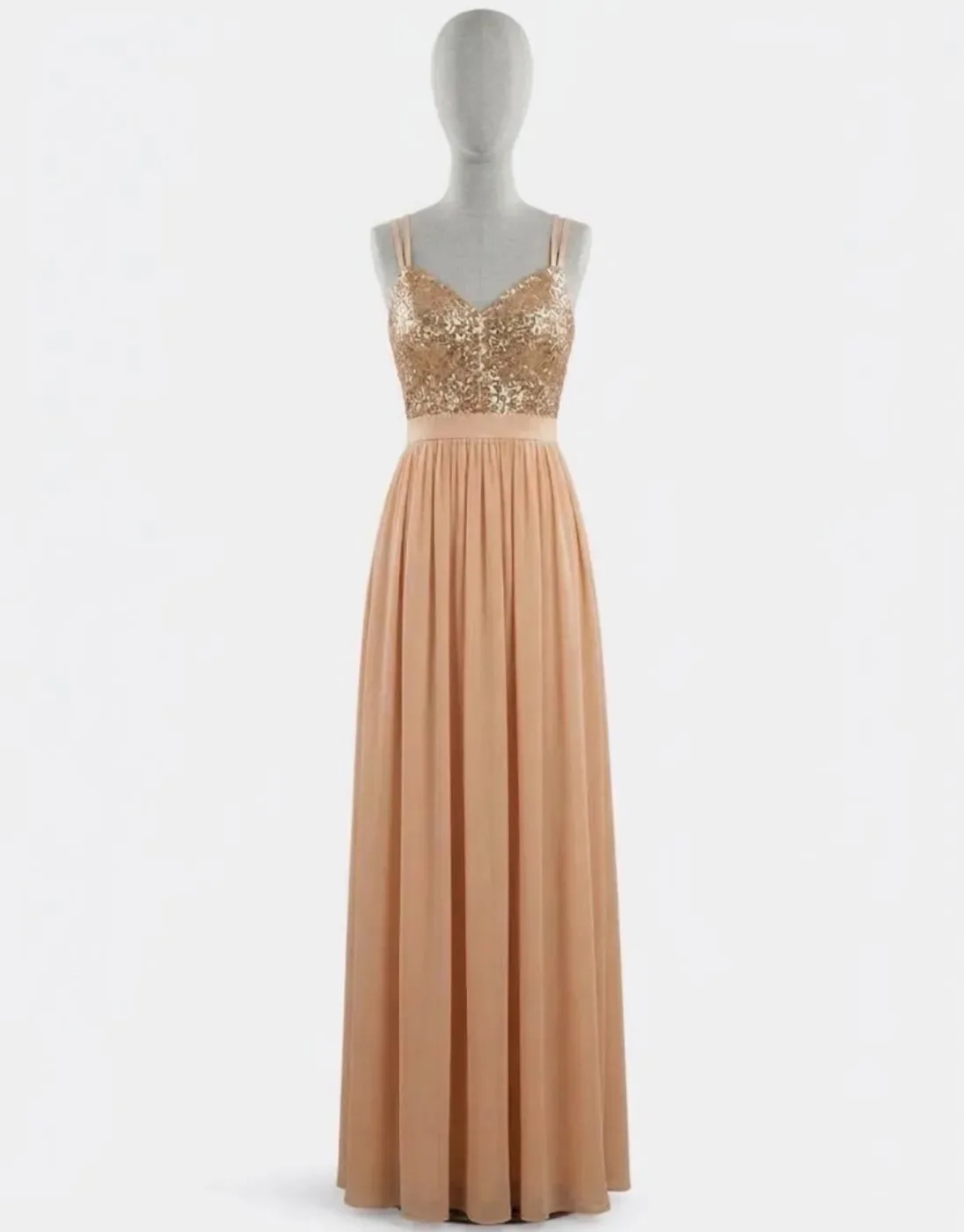 Vestido Rose Gold (Luxxel) Talla L