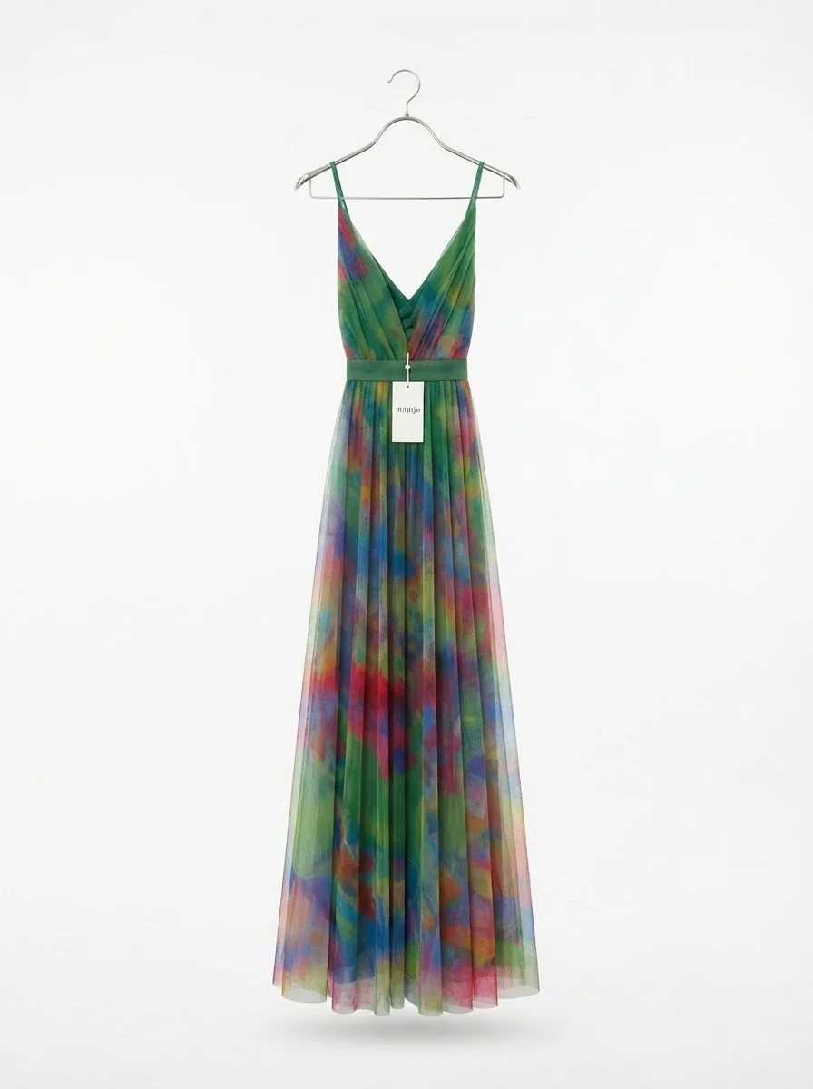 Vestido Verde Multi (Maniju) Talla S