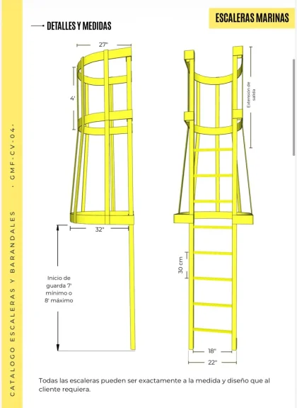 ESCALERAS MARINAS — GMF MEXICAN FIBERS S.A DE C.V en COATZACOALCOS