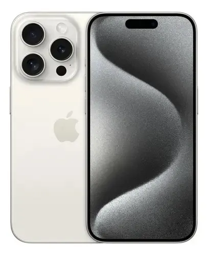 Apple iPhone 15 Pro (256 GB) - Titanio Blanco - Excelente Seminuevo Garantizado