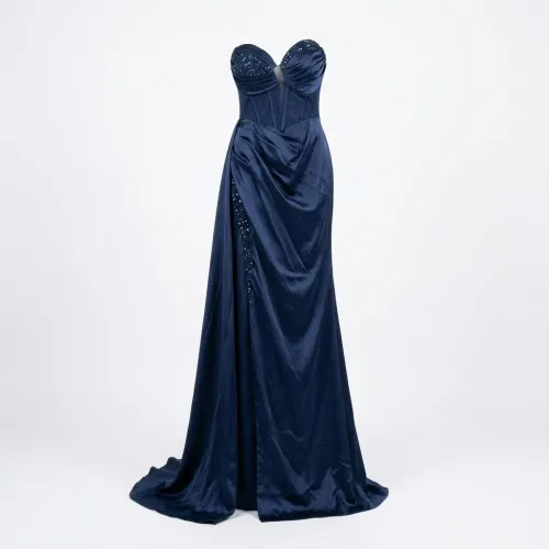 FIORELLA'S VESTIDO AZUL MARINO TALLA L