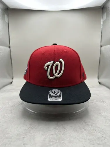 Gorra Snapback '47 Captain - Washington Nationals / Corona Roja y Visera Negra