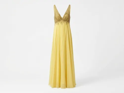 HAPPY JOE'S VESTIDO AMARILLO/ PIEDRERIA TALLA S