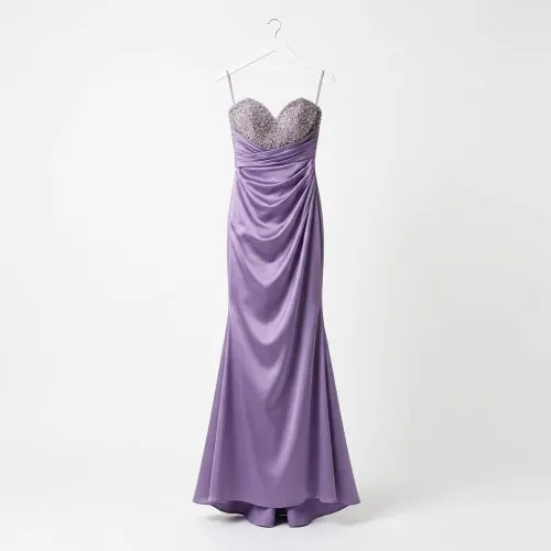 HAPPY JOE'S VESTIDO LILA/ PIEDRERIA TALLA L