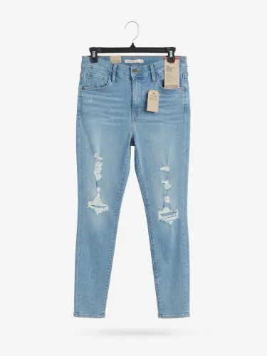 Jeans Levi's Skinny Tiro Alto Con Roturas Mujer / Nuevo talla 29