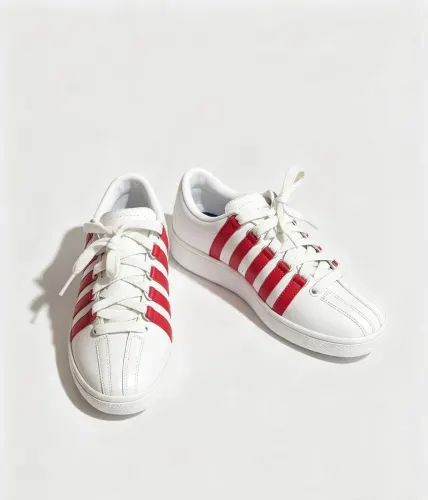 K.SWISS COLOR BLANCO/ROJO TALLA #26cm SUCURSAL SAN FELIPE GTO