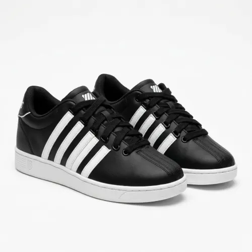 K•SWSS TENIS NEGRO/RAYAS BLANCAS #7