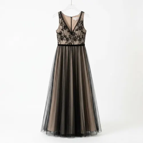 MANIJU VESTIDO NEGRO/BEIGE TALLA M