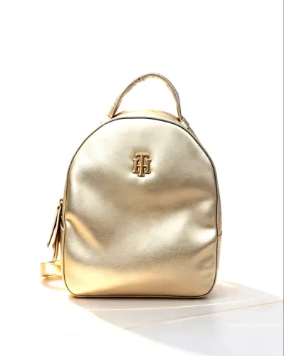MOCHILA TOMMY HILFIGER DORADA