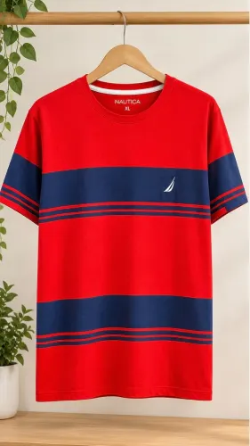 NÁUTICA COLOR ROJA/AZUL MARINO TALLA XL