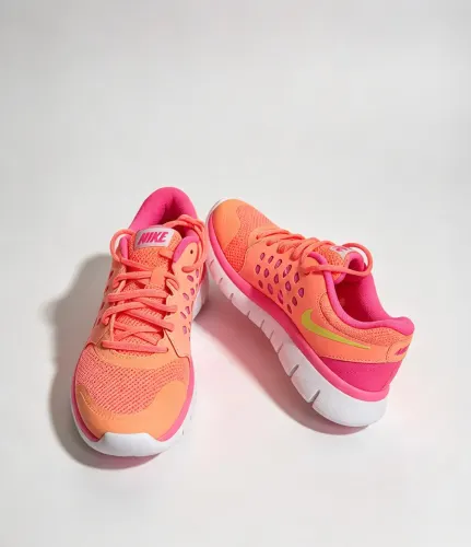 NIKE COLOR ROSA/NARANJA NEÓN TALLA 22.5cm SUCURSAL SAN FELIPE GTO