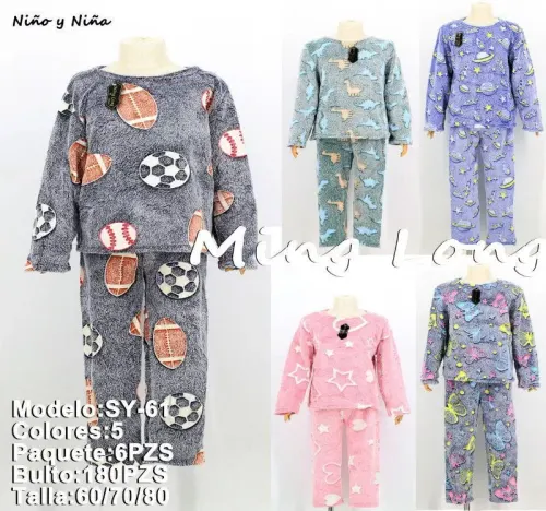 BOMY PIJAMA POLAR INFANTIL SY61