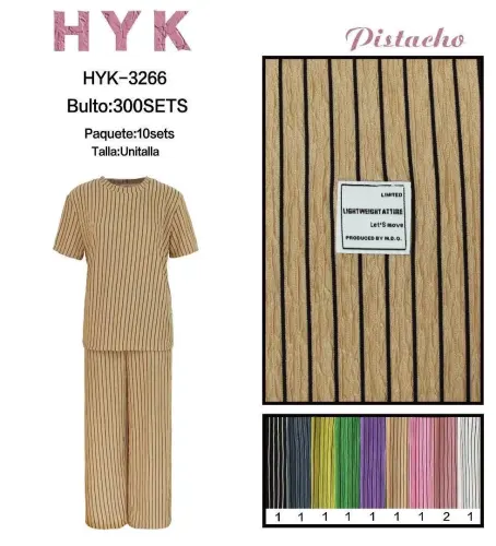 PISTACHO HYK CONJUNTO HYK-3266
