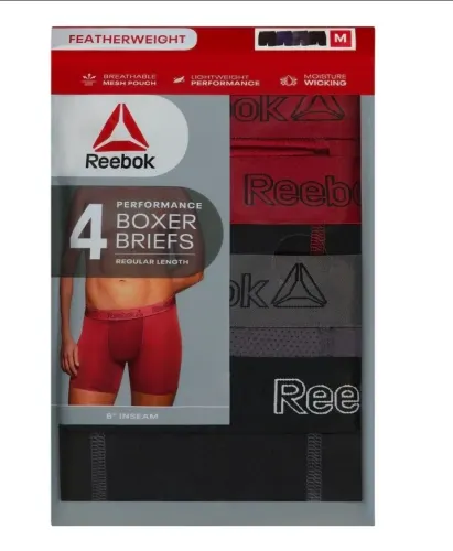 Paquete 4 bóxer Performance Reebok S