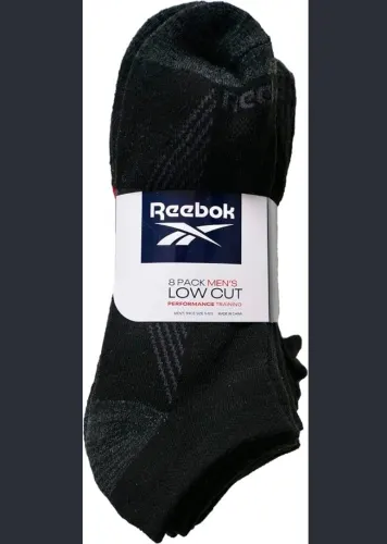Paquete 8 calcetines Reebok negro